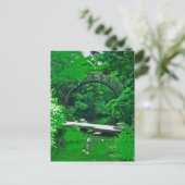 Carte postale de peinture de jardin japonais (Debout devant)