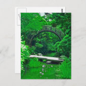 Carte postale de peinture de jardin japonais (Devant / Derrière)