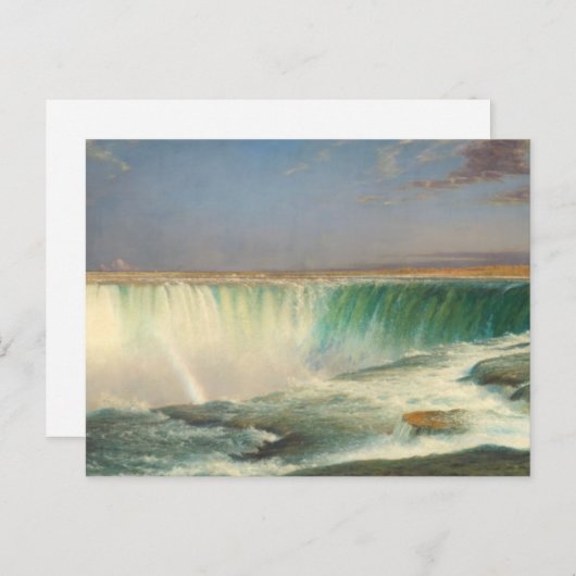 Carte postale de peinture de Niagara Falls (Devant / Derrière)