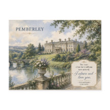 Carte postale de Pemberley Orgueil et Préjugés Jan