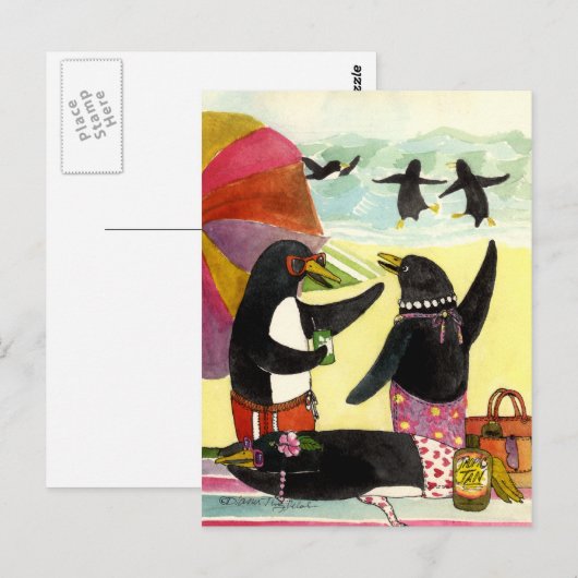 Carte postale de Penguin Beach (Devant / Derrière)