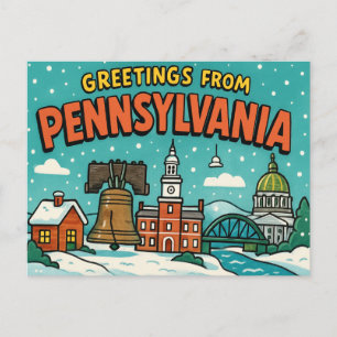 Carte postale de PENNSYLVANIE