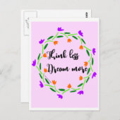 Carte postale de penseurs et de rêveurs (Devant / Derrière)