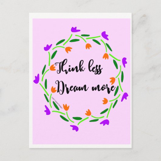 Carte postale de penseurs et de rêveurs (Devant)