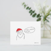carte postale de père Noël (Debout devant)