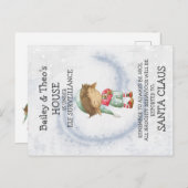 Carte postale de Père Noël Elf (Devant / Derrière)
