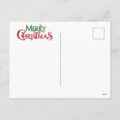 Carte postale de Père Noël et de rennes (Dos)