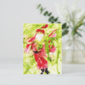 Carte postale de Père Noël fantaisiste (Debout devant)