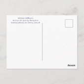 Carte postale de pervenche commune (Dos)