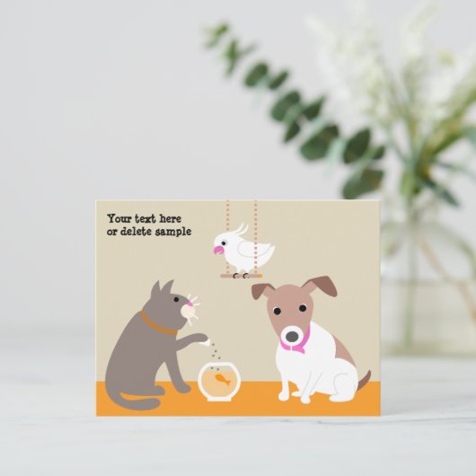 Carte postale de Pet Sitter (Debout devant)