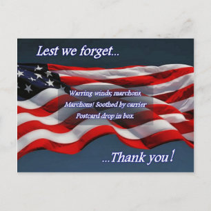 Carte Postale De peur d'oublier...le Merci