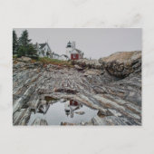Carte postale de phare de point de Pemaquid (Devant)