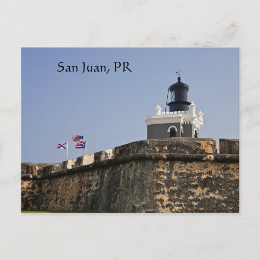 Carte postale de phare de San Juan (Devant)
