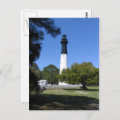 Carte postale de phare - île de chasse, Sc (Devant / Derrière)