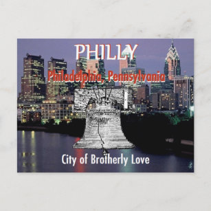 Carte postale de Philadelphie Pennsylvanie