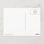 Carte postale de phoque éléphant rose (Dos)