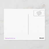 Carte postale de phoque éléphant violet (Dos)