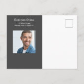 Carte postale de photo d'acteur (Dos)