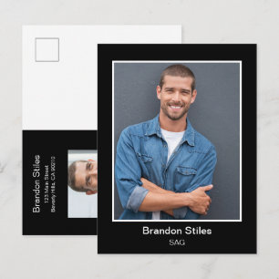 Carte postale de photo d'acteur