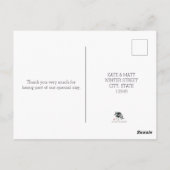 Carte postale de photo de mariage à la somme de fl (Dos)