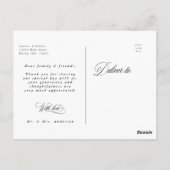 Carte postale de photo de mariage en calligraphie  (Dos)