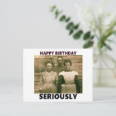 CARTE POSTALE DE PHOTO DES ANNÉES 1900 AVEC MESSAG (Debout devant)