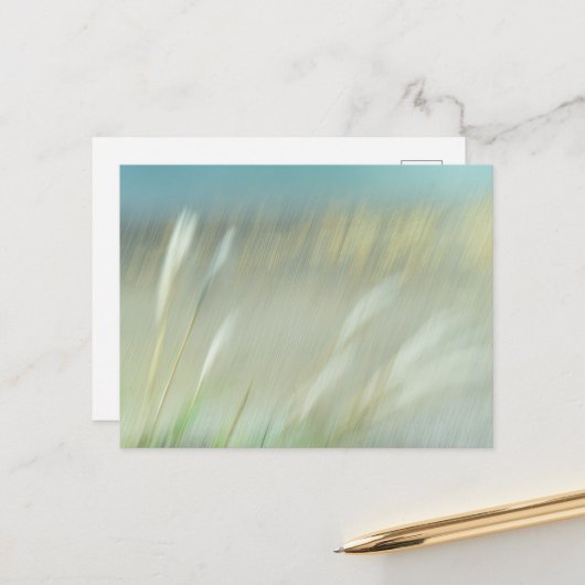 Carte postale de photographie abstraite (Devant/Arrière en situation)