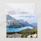 Carte postale de photographie de montagne de sympa (Devant / Derrière)