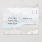 Carte postale de photographie de montagne de sympa (Dos)