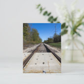 Carte postale de photographie panoramique de voies (Debout devant)