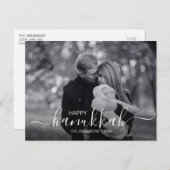 Carte postale de photos de vacances Happy Hanoukka (Devant / Derrière)