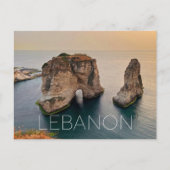 Carte postale de Pigeon Rock, Beyrouth, Liban (Devant)