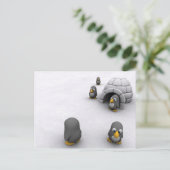 Carte postale de pingouin (Debout devant)