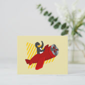 Carte postale de pingouin volant (Debout devant)