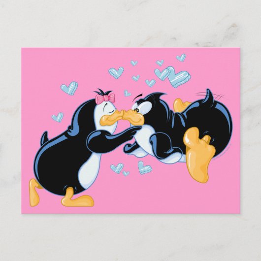 Carte postale de pingouins baisants (Devant)