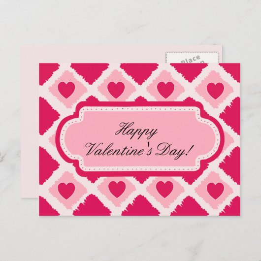 Carte postale de Pink Hearts (Devant / Derrière)