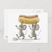 Carte postale de pique-nique Mic & Mac (Devant / Derrière)