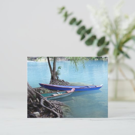 carte postale de pirogues (Debout devant)