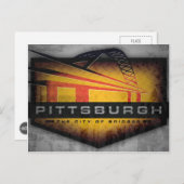Carte postale de Pittsburgh Fort Pitt Bridge (Devant / Derrière)