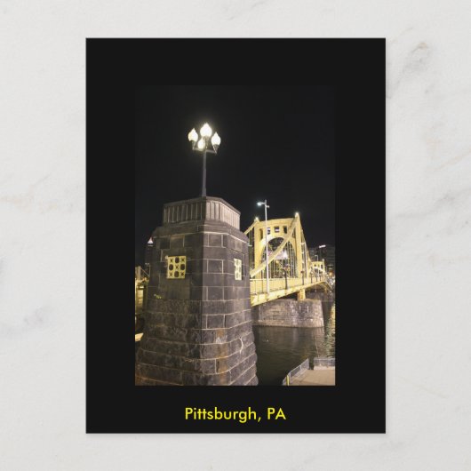 Carte postale de Pittsburgh, Pennsylvanie (Devant)