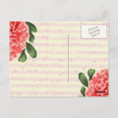 Carte postale de pivoine de Bella Italie (Dos)