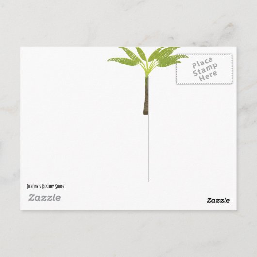 Carte postale de plage (Dos)