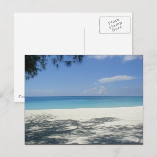 Carte postale de plage (Devant / Derrière)