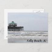 Carte postale de plage (Devant / Derrière)