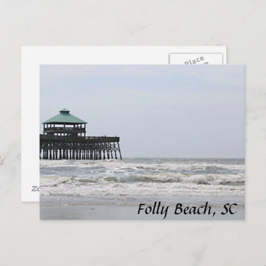 Carte postale de plage (Devant / Derrière)