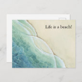 Carte postale de plage (Devant / Derrière)