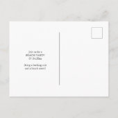 Carte postale de plage (Dos)