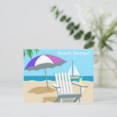 Carte postale de plage (Debout devant)