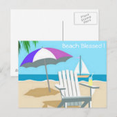 Carte postale de plage (Devant / Derrière)