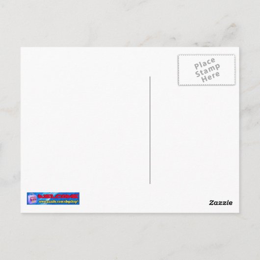 Carte postale de plage (Dos)